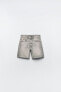 Trf mid-rise denim bermuda shorts