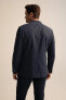Фото #5 товара Slim Fit Astarlı Geri Dönüşümlü Blazer Ceket
