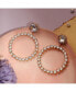 ფოტო #2 პროდუქტის Women's Circular Drop Earrings