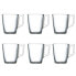 Set of Mugs Luminarc Nuevo (6 pcs) Transparent Glass 250 ml (6 Pieces)