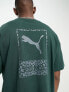 Puma Safari back print t-shirt in green