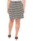 ფოტო #3 პროდუქტის Plus Size Houndstooth Mini Skirt