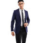 Фото #1 товара Selected Homme slim blazer in navy