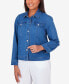 ფოტო #2 პროდუქტის Women's Classic Fit Denim Jacket