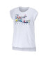 Women's White Los Angeles Dodgers Greetings From T-shirt