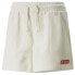 Фото #1 товара Puma Cc X High Waisted Shorts Womens Off White Casual Athletic Bottoms 53616797