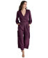 Фото #1 товара Women's Surplice-Neck Long-Sleeve Utility Jumpsuit