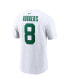 Big Boys Aaron Rodgers White New York Jets Legacy Player Name and Number T-shirt