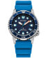 ფოტო #1 პროდუქტის Eco-Drive Unisex Promaster Dive Blue Strap Watch 37mm
