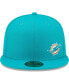 ფოტო #3 პროდუქტის Men's Aqua Miami Dolphins Flawless 59FIFTY Fitted Hat