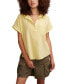 Фото #1 товара Women's Linen Short-Sleeve Button-Down Shirt