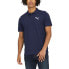Puma Essentials Heather Short Sleeve Polo Shirt Mens Blue Casual 58851106