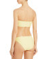 JADE swim 286076 Womens Solid Cheeky Swim Bottom Separates Yellow , Size Large