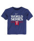 ფოტო #2 პროდუქტის Toddler Boys and Girls Royal Texas Rangers 2023 World Series Authentic Collection T-shirt