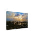 Фото #2 товара American School Punta Mita Sunset Blue Canvas Art - 37" x 49"