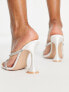 Фото #4 товара Be Mine Bridal Wide Fit Dellyn embellished heel sandals in ivory