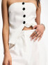 4th & Reckless tailored pocket detail split side trouser co-ord in white