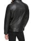 Men's Faux Leather Moto Jacket, Created for Macy's Черный, M - фото #6