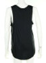 Ro & De 133049 Womens Scoop Neck Black Casual Sleeveless Tank Top Size Large