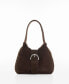 Фото #1 товара Women's Buckle Detail Leather-Effect Bag