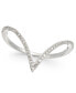 Diamond V-Shaped Ring in 10k White Gold (1/6 ct. t.w.), Created for Macy's