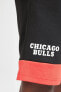 Фото #5 товара Fit Nba Chicago Bulls Lisanslı Regular Fit Knitted Short