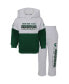 ფოტო #4 პროდუქტის Toddler Boys Heather Gray, Green Michigan State Spartans Playmaker Pullover Hoodie and Pants Set