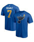 Фото #2 товара Men's Keith Tkachuk Blue St. Louis Blues Authentic Stack Retired Player NickName and Number T-shirt