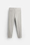 TEXTURED SUIT TROUSERS