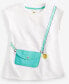 ფოტო #5 პროდუქტის Toddler Girls 2-Pc. Smiley Charm Tunic & Check French Terry Leggings Set. Created for Macy's