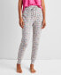 Фото #6 товара Printed Jogger Pajama Pants XS-3X, Created for Macy's