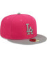 Фото #4 товара Men's Pink Los Angeles Dodgers Two-Tone Color Pack 59FIFTY Fitted Hat