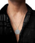 ფოტო #2 პროდუქტის Men's Diamond Circle 22" Pendant Necklace (1/2 ct. t.w.) in Sterling Silver (Also in Black Diamond)