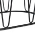 Вспомогательный стол 56 x 35,5 x 56 cm Стеклянный Чёрный Металл (2 штук)