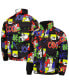 Фото #1 товара Men's Black Peanuts Joe Cool Raglan Full-Zip Puffer Jacket