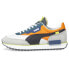 Puma Future Rider Play On Lace Up Mens Grey, Orange Sneakers Casual Shoes 37114