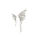 ფოტო #1 პროდუქტის Women's Silver Metallic Wing Drop Earrings