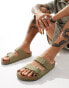 Birkenstock Arizona vegan sandals khaki canvas Зеленый, 40 - фото #1