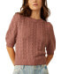 Фото #1 товара Women's Cotton Eloise Open-Knit Pullover