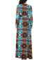 Фото #2 товара Платье женское MONICA FASHION "Turquoise & Multicolor Print" 95% полиэстер, 5% спандекс