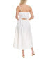Фото #2 товара Stateside Heavy Poplin Open Back Sleeveless Midi Dress Women's White Xs