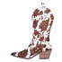 Фото #3 товара Dingo Live A Cow Pointed Toe Cowboy Womens Brown Casual Boots DI127-BRN