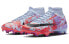 Фото #4 товара Футбольные бутсы Nike Mercurial Superfly 9 Academy FG/MG мужские/женские сине-фиолетовые - перерабатываемые материалы