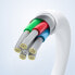 Фото #10 товара Kabel przewód do telefonu USB-C 60W 20V 3A 1.2m biały