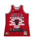 Men's x Tats Cru Red Chicago Bulls Hardwood Classics Fashion Jersey