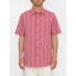 VOLCOM Newbar Stripe short sleeve shirt Washed Ruby, S - фото #1