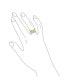 Pave AAA CZ Crossover Criss Cross Costume Faux Stacking Wide Statement Cocktail 4 Row Baguette Multi Band Ring For Women