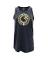 ფოტო #1 პროდუქტის Women's Navy Michigan Wolverines College Football Playoff 2023 National Champions Slow Decent Racer Back Tri-Blend Tank Top