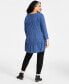 Фото #5 товара Plus Size Cotton Split-Neck Tiered Tunic, Created for Macy's