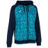 Толстовка Joma Supernova III Full Zip Dark Navy / Turquoise Fluor, S - фото #2